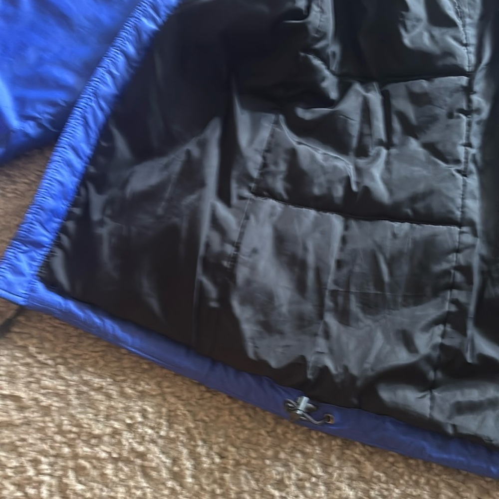 THE NORTH FACE Bright Blue Mock Neck Quilted Puffer Jacket S/P - Picture 7 of 13
